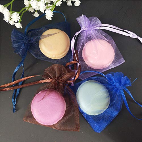 50Pcs Organza Sheer Gauze Element Jewelry Bags Packing Drawable Or...