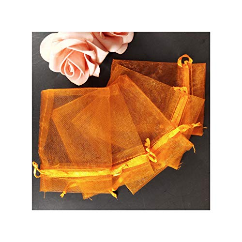 50Pcs Organza Sheer Gauze Element Jewelry Bags Packing Drawable Or...