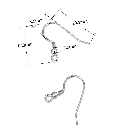 200PCS Hypoallergenic Bead & Spring Surgical Stainless Steel Earri...