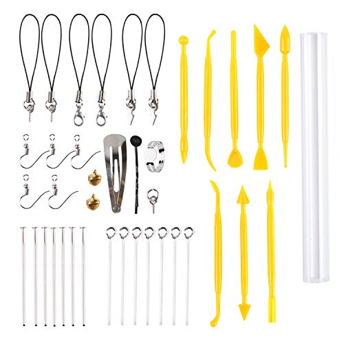 QMAY Polymer Clay Starter Kit, 50 Colors DIY Oven Bake Clay kit, 0...
