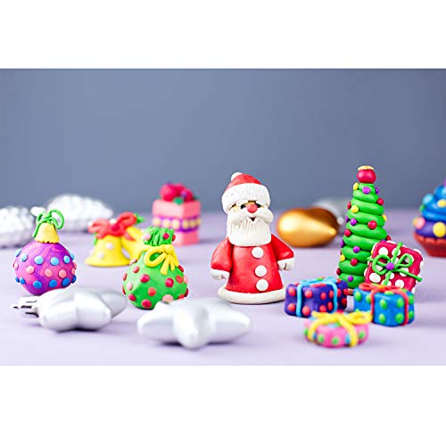 QMAY Polymer Clay Starter Kit, 50 Colors DIY Oven Bake Clay kit, 0...