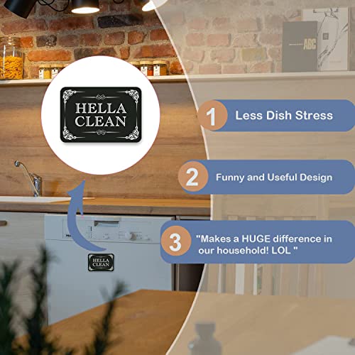 Kiterest Dishwasher Magnet Clean Dirty Sign Hella Clean and Dirty ...