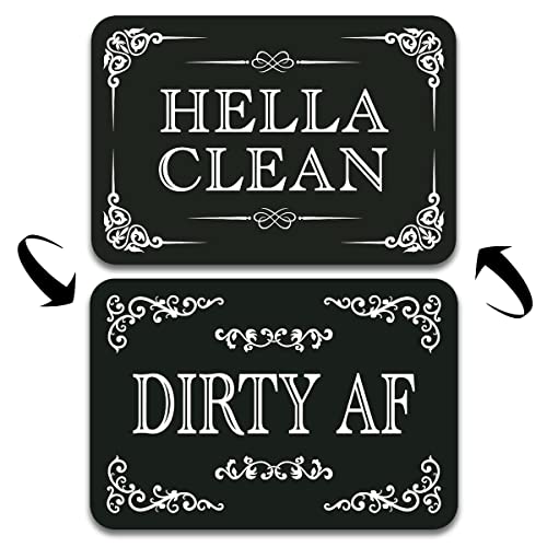 Kiterest Dishwasher Magnet Clean Dirty Sign Hella Clean and Dirty ...