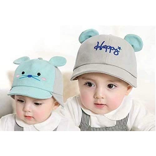 Kids Protective Hat Double-sided Front and Rear Cute Mouse Style R...