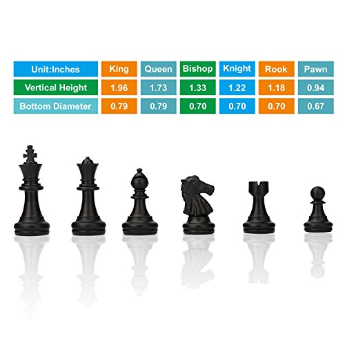 QuadPro Magnetic Travel Chess Set with Folding Chess Board Educati...