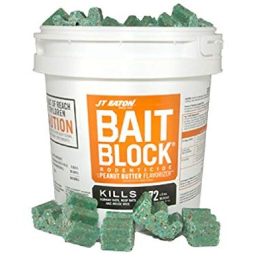 JT Eaton Bait Block Rodenticide Anticoagulant Bait, Pail of 144, 1...