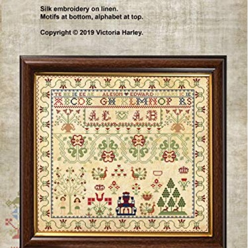 Antique 1791 Scottish Sampler Reproduction Cross Cross Stitch Coun...