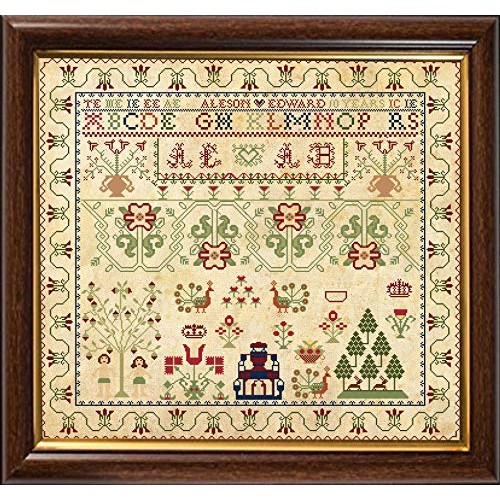 Antique 1791 Scottish Sampler Reproduction Cross Cross Stitch Coun...