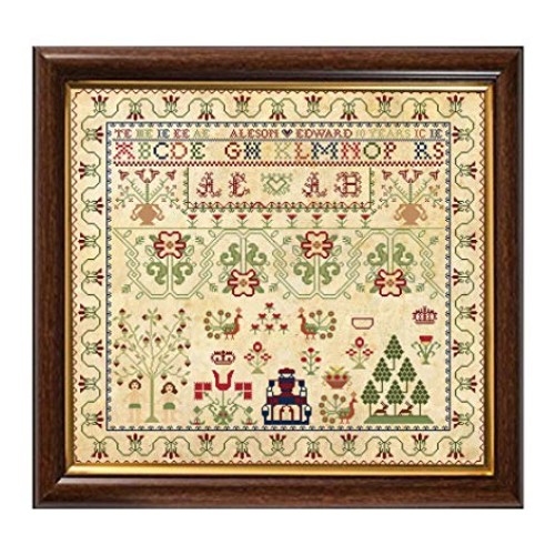 Antique 1791 Scottish Sampler Reproduction Cross Cross Stitch Coun...