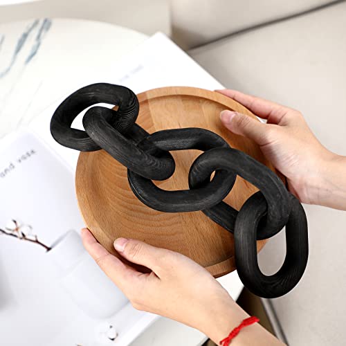 Decorative Wood Chain Link Decor Rustic Wood Link 5 Link Wooden Ch...