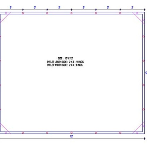 10x12 Heavy Duty Translucent Tarps, MOX Film Technology, Premium t...