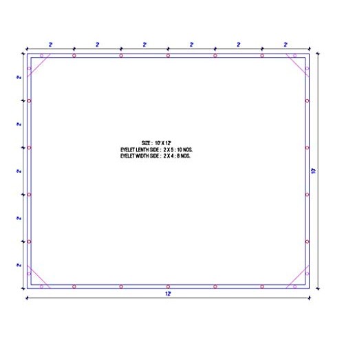 10x12 Heavy Duty Translucent Tarps, MOX Film Technology, Premium t...