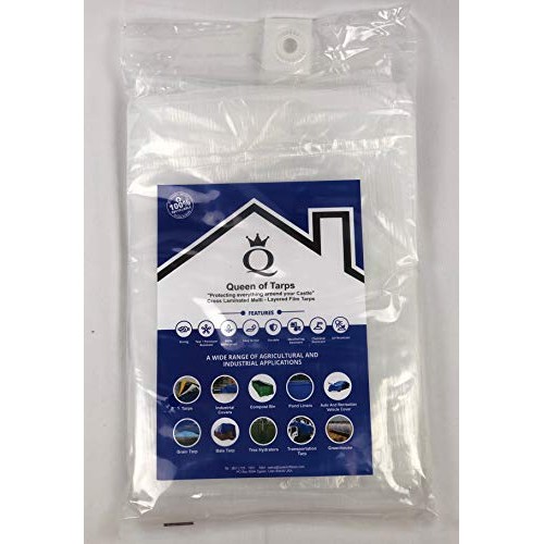 10x12 Heavy Duty Translucent Tarps, MOX Film Technology, Premium t...