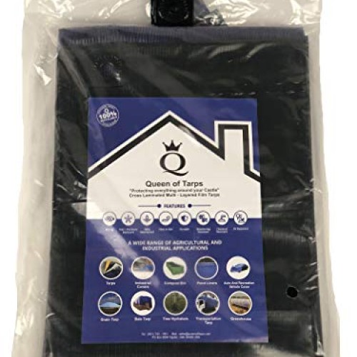 12x16 Heavy Duty Blue/Green Tarp, MOX Film Technology, Premium tar...