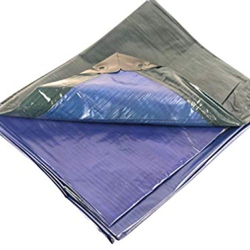 12x16 Heavy Duty Blue/Green Tarp, MOX Film Technology, Premium tar...