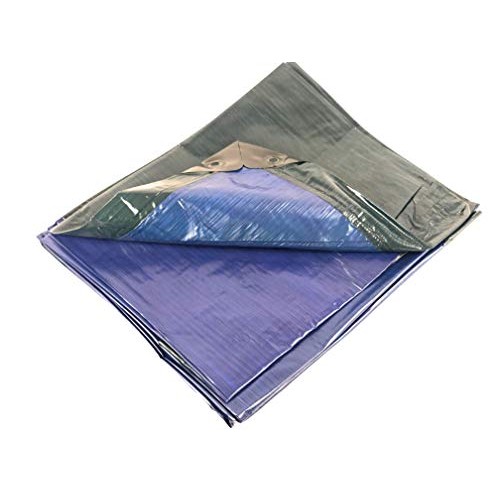 12x16 Heavy Duty Blue/Green Tarp, MOX Film Technology, Premium tar...