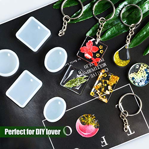 Resin Molds for Jewelry, 20 Pcs Silicone Resin Earring Jewelry Cas...