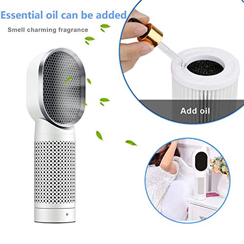 QUEENTY True HEPA Filter - Replacement Air Purifier Filter Odor Al...