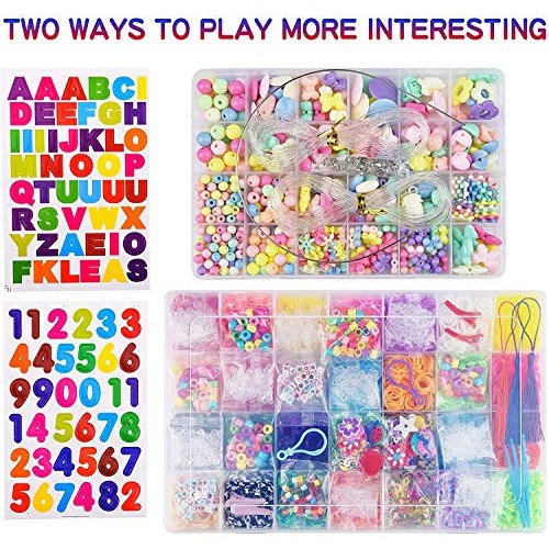 Queta 18000+ Colorful Loom Bracelet Making Kit，Rubber Bands for B...