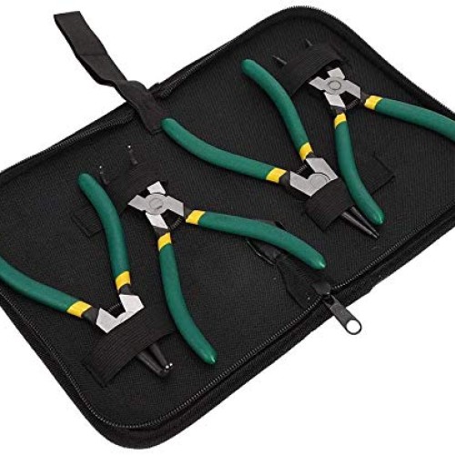 Queta 4pcs 7-Inch Snap Ring Pliers Set Heavy Duty Internal/Externa...