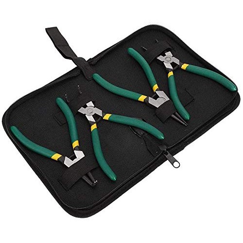 Queta 4pcs 7-Inch Snap Ring Pliers Set Heavy Duty Internal/Externa...