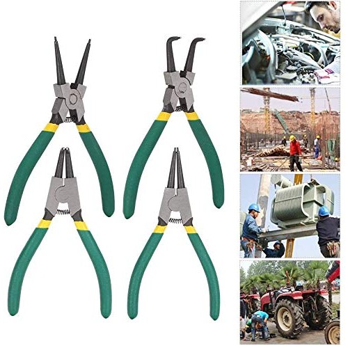 Queta 4pcs 7-Inch Snap Ring Pliers Set Heavy Duty Internal/Externa...