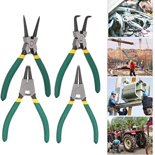 Queta 4pcs 7-Inch Snap Ring Pliers Set Heavy Duty Internal/Externa...