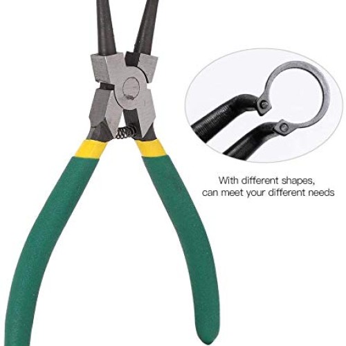 Queta 4pcs 7-Inch Snap Ring Pliers Set Heavy Duty Internal/Externa...