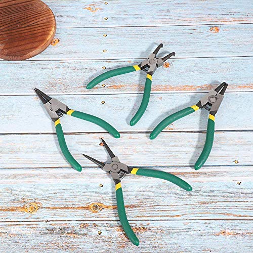 Queta 4pcs 7-Inch Snap Ring Pliers Set Heavy Duty Internal/Externa...
