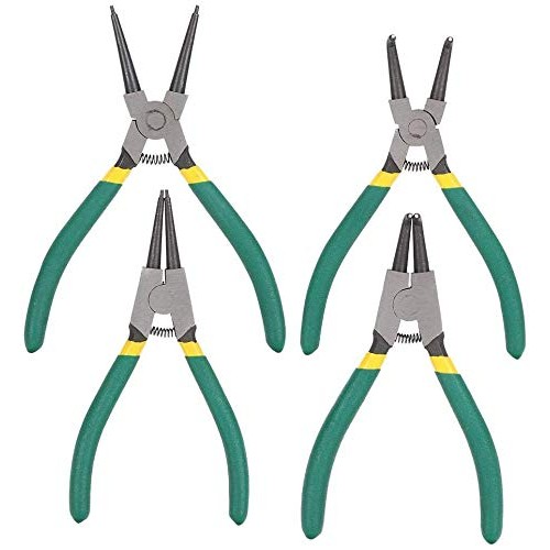 Queta 4pcs 7-Inch Snap Ring Pliers Set Heavy Duty Internal/Externa...