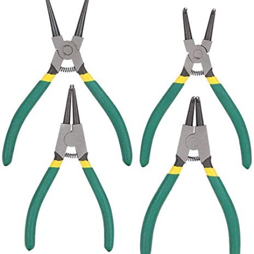 Queta 4pcs 7-Inch Snap Ring Pliers Set Heavy Duty Internal/Externa...