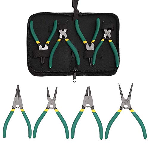 Queta 4pcs 7-Inch Snap Ring Pliers Set Heavy Duty Internal/Externa...