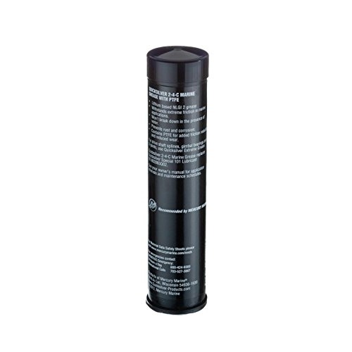 Quicksilver 802861Q1 2-4-C Marine Grease/Lubricant with PTFE, 3-Ou...