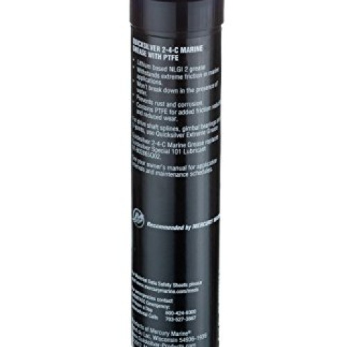 Quicksilver 802861Q1 2-4-C Marine Grease/Lubricant with PTFE, 3-Ou...