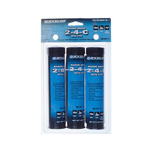 Quicksilver 802861Q1 2-4-C Marine Grease/Lubricant with PTFE, 3-Ou...