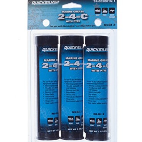 Quicksilver 802861Q1 2-4-C Marine Grease/Lubricant with PTFE, 3-Ou...