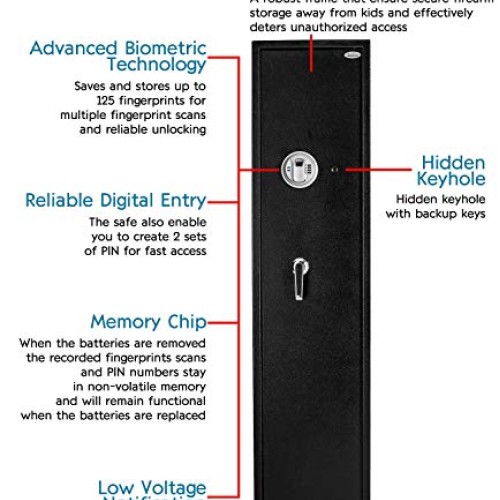 Rifle Safe Safe Quick Access 5- Shot Cabinet Large ...