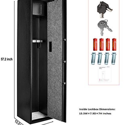 Rifle Safe Safe Quick Access 5- Shot Cabinet Large ...