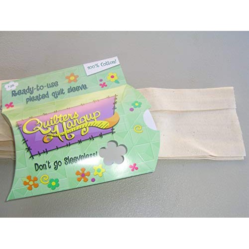 Quilters Hangup Pleated Quilt Sleeve in Natural muslin