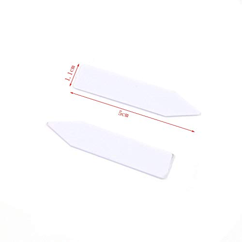 Quluxe 100 Pcs Plastic White 2 Inch Waterproof Plastic Plant Tags,...