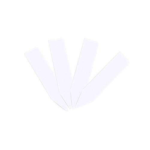 Quluxe 100 Pcs Plastic White 2 Inch Waterproof Plastic Plant Tags,...