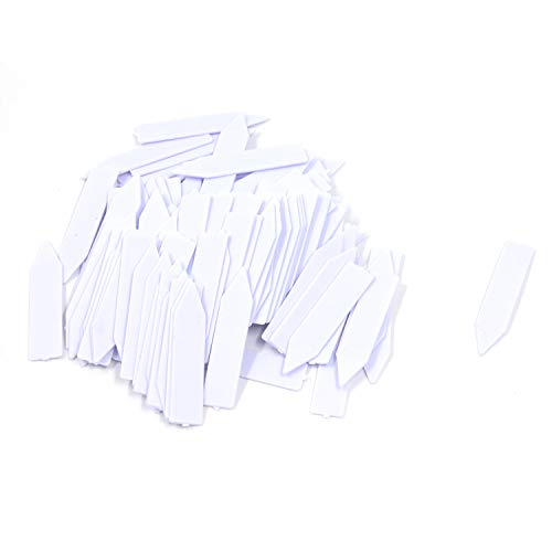 Quluxe 100 Pcs Plastic White 2 Inch Waterproof Plastic Plant Tags,...