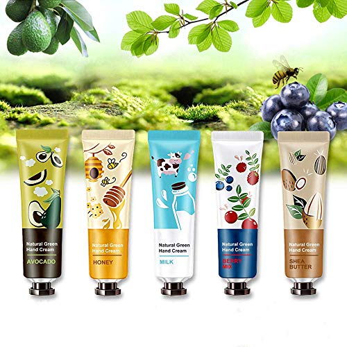 10 Pack Natural Plant Fragrance Hand Cream for Dry Hands, Moisturi...