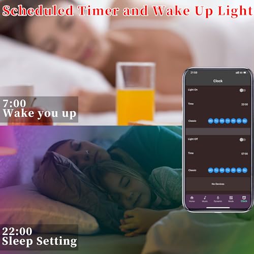 QZYL LED Lights for Bedroom, 25FT RGB LED Strip Lights with 44 Key...