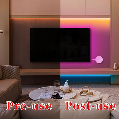 QZYL LED Lights for Bedroom, 25FT RGB LED Strip Lights with 44 Key...