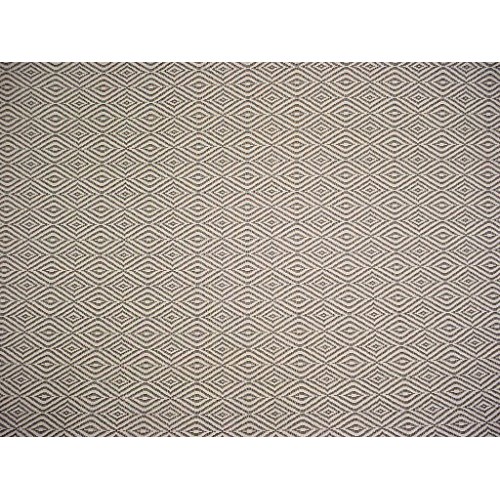 165H7 - Almond/Bark Textured Diamond Linen Transitional Contempora...