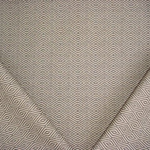 165H7 - Almond/Bark Textured Diamond Linen Transitional Contempora...
