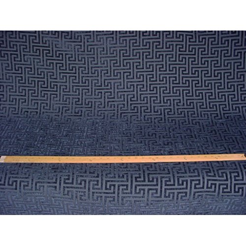 166H7 - Striking Interlocking Sapphire Blue Geometric Transitional...