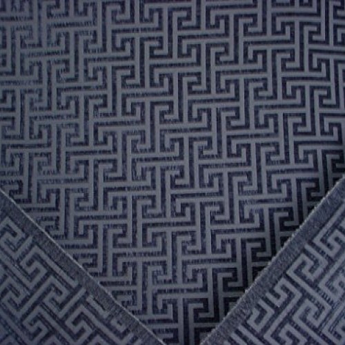 166H7 - Striking Interlocking Sapphire Blue Geometric Transitional...