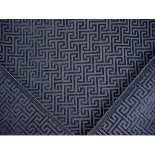 166H7 - Striking Interlocking Sapphire Blue Geometric Transitional...